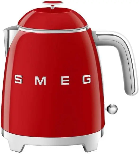 Hervidor Smeg KLF05RDEU eléctrico Kettle con a Capacity of 0.8l y a Power of 1400 W KLF05RDEU-rojo, Plastic, negro