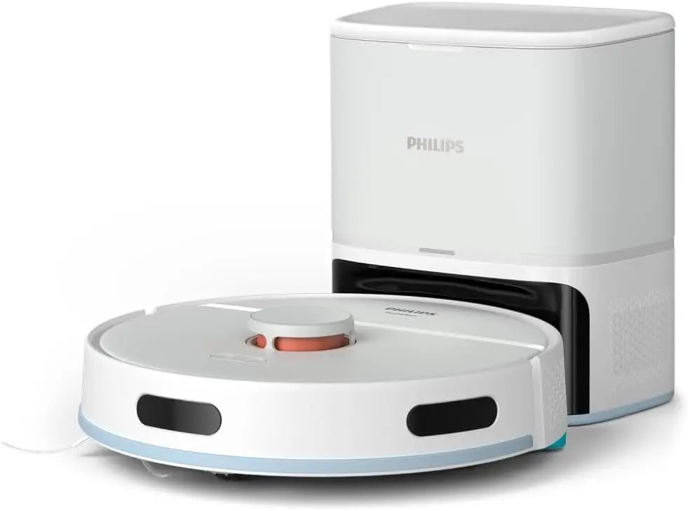 Robot aspirador Philips 2000 Robot aspiradora y fregasuelos 2 en 1, 2700 Pa, Blanco