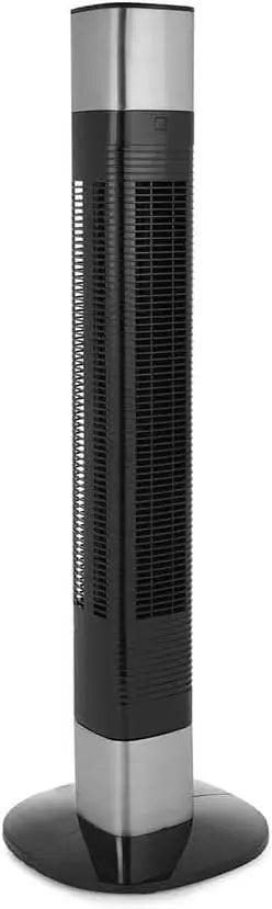 Ventilador Princess de torre compacto 3 ajustes y 3 velocidades - Oscilación - Conectado, negro