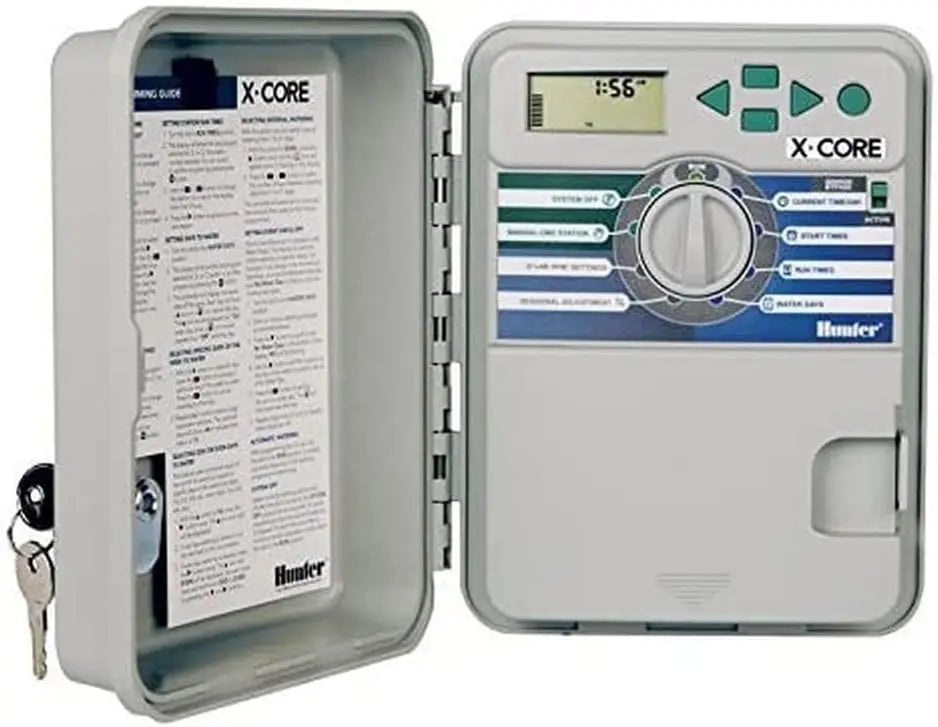 Ordenador Hunter de riego Hunter X-Core 601 6 estaciones (exterior), gris