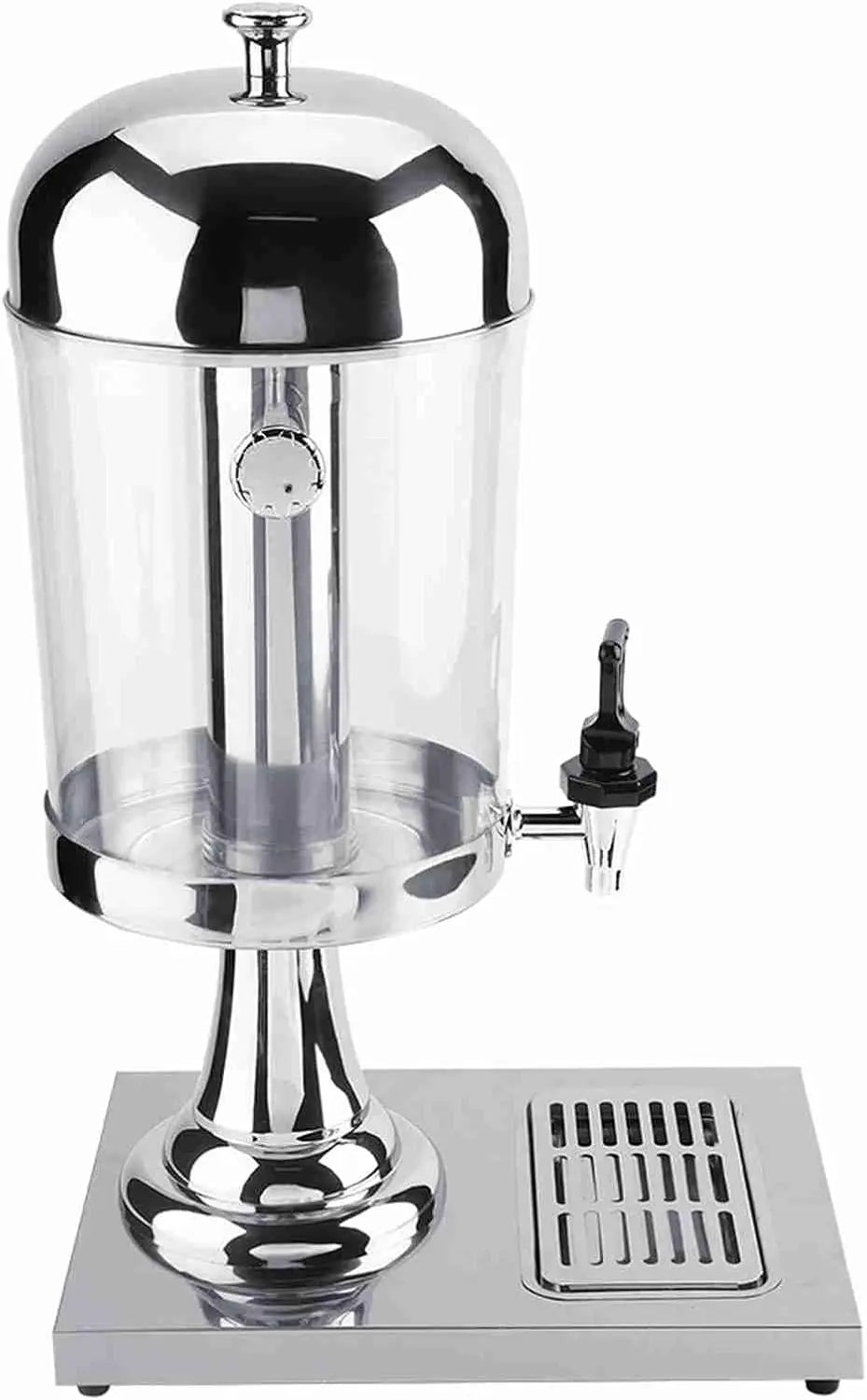 Luocute Máquina de Jugo de Acero Inoxidable, No Necesita Electricidad, Dispensador de Bebidas Frías y Calientes con Núcleo, plata
