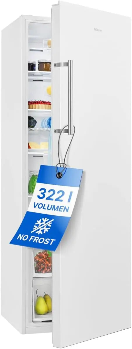 Frigorífico Bomann VS 7345 frigorífico sin congelador 322 L / 172 cm/Fridge con enfriamiento rápido y MultiAirflow System para Even