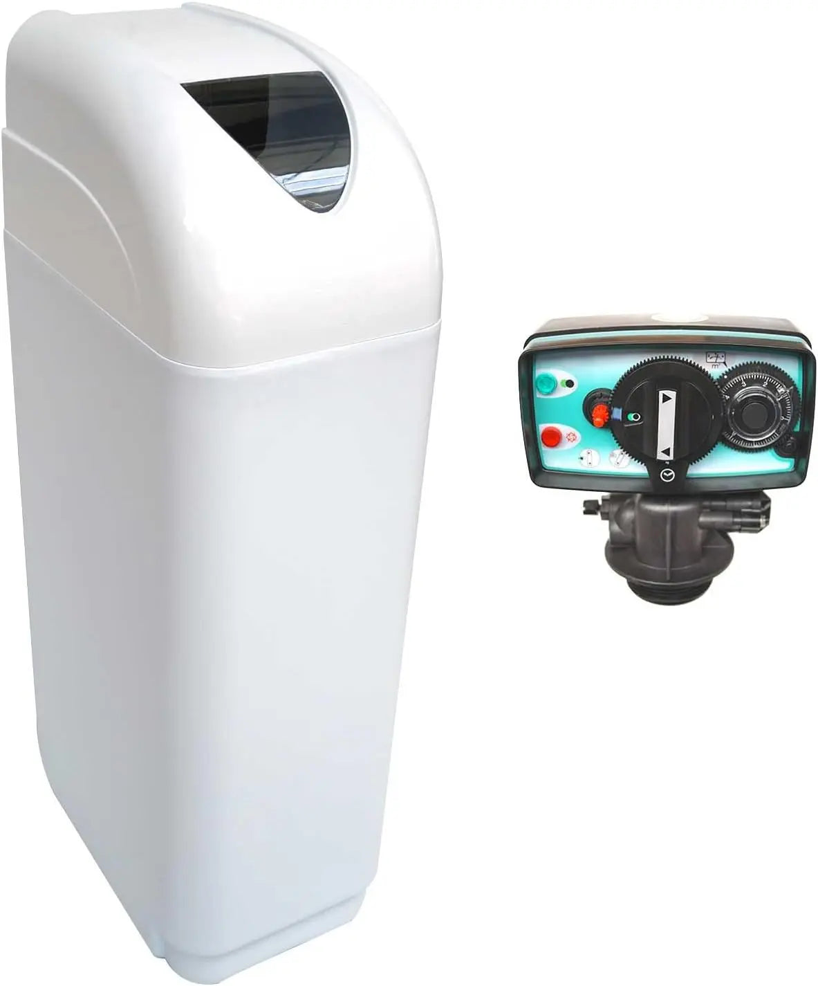 TOODO Descalcificador 16l Fleck 5600 Mv Mecánico Descalcificador De Agua Domestico, gris