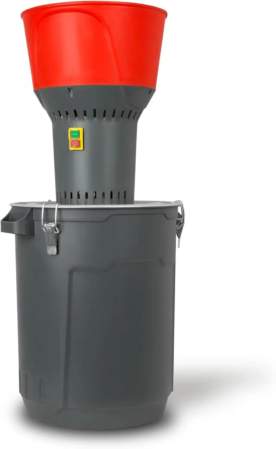 EBERTH Molino de grano eléctrico con cubo de 50L, motor eléctrico de 1300 W, tolva de 13L, 400 kg/h, negro