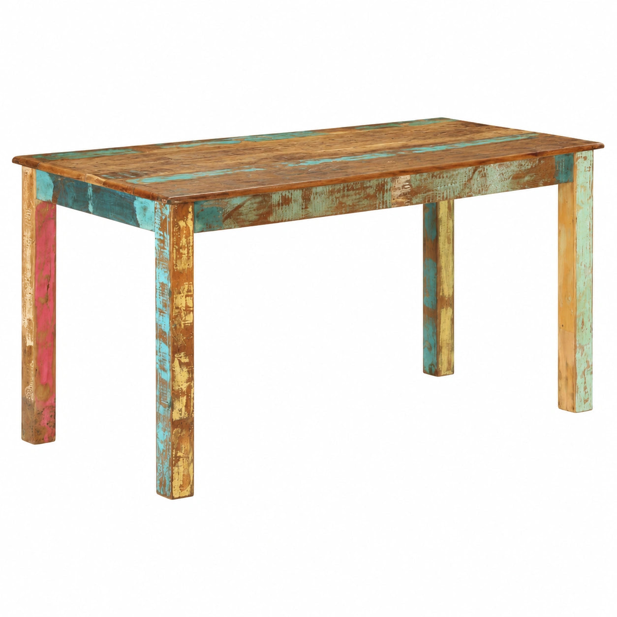Tavolo da Pranzo in Legno Rigenerato 140x70x76 cm