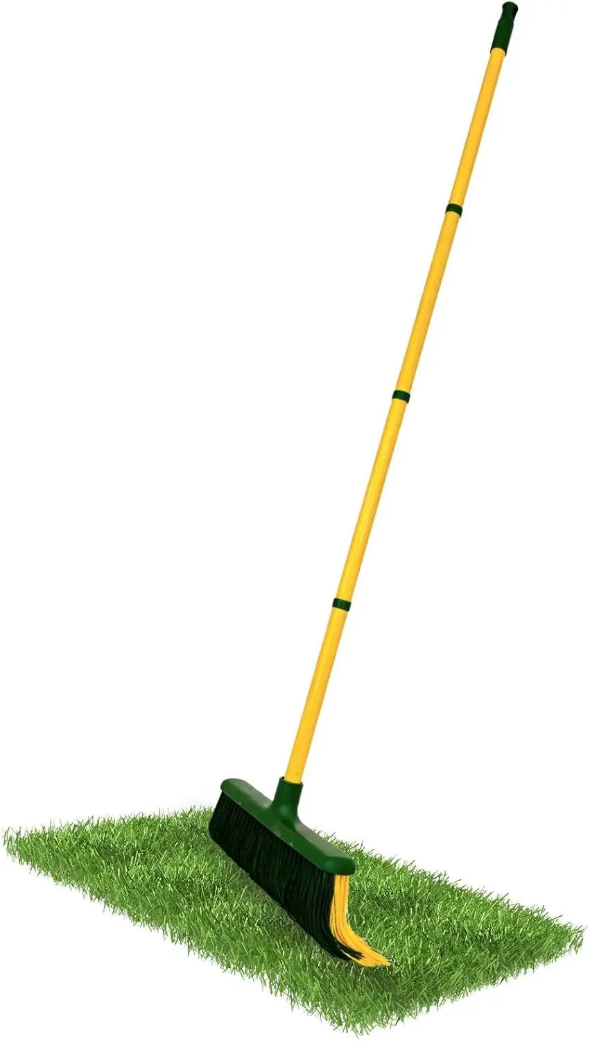PLANTAWA Cepillo para Césped Artificial con Mango Desmontable 4 Partes 0,80-1,40 m, verde