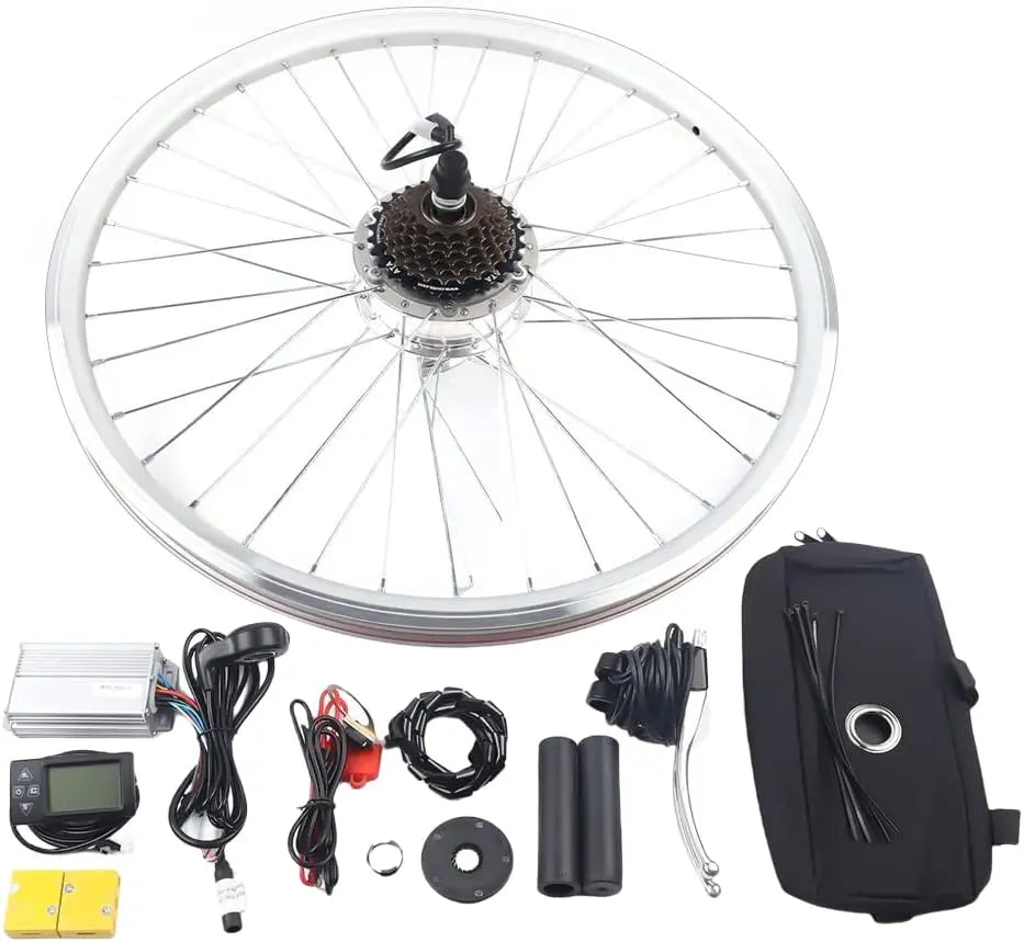 Bicicleta eléctrica jiumxliu Kit de conversión de bicicleta eléctrica de 28 pulgadas, 36 V, 250 W, motor trasero para bicicleta eléctrica, negro