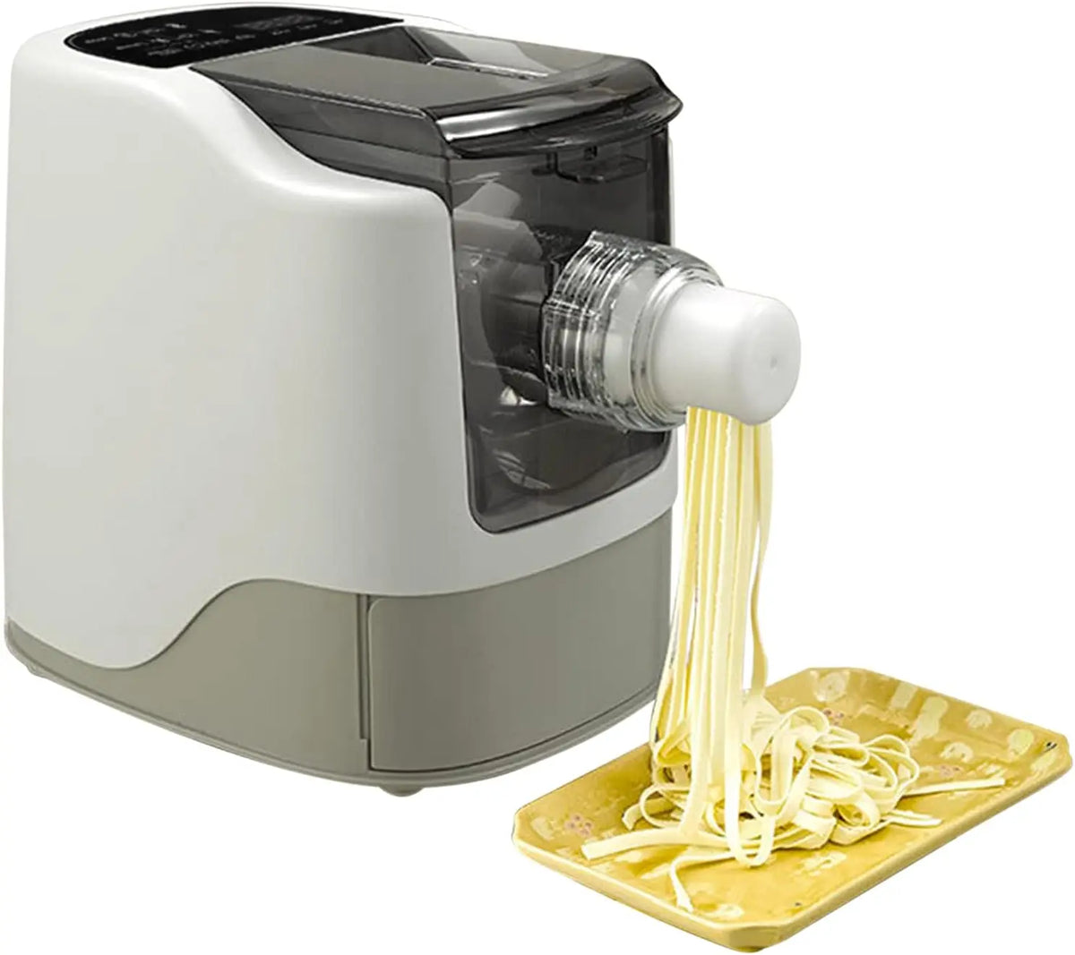 Máquina de pasta HuKaiL Máquina automática para hacer pasta, 65 - 75 rpm, máquina para hacer pasta, ramen, 10-18 minutos, gris