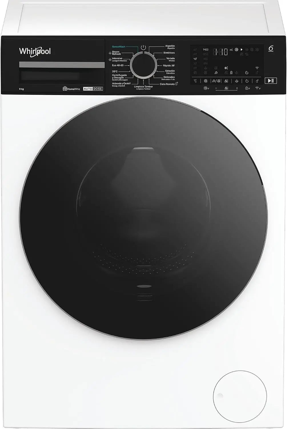 Lavadora Whirlpool de libre instalación WPM 97W ADS SPT, negro