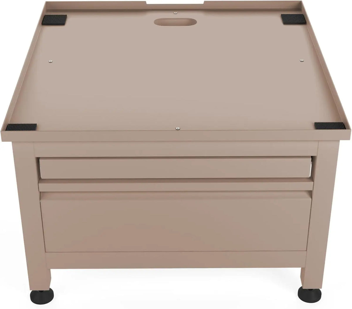 Lavadora Wasophoogte Soporte para lavadora con cajón y estante, armario para lavadora, pedestal para lavadora, universal, naranja