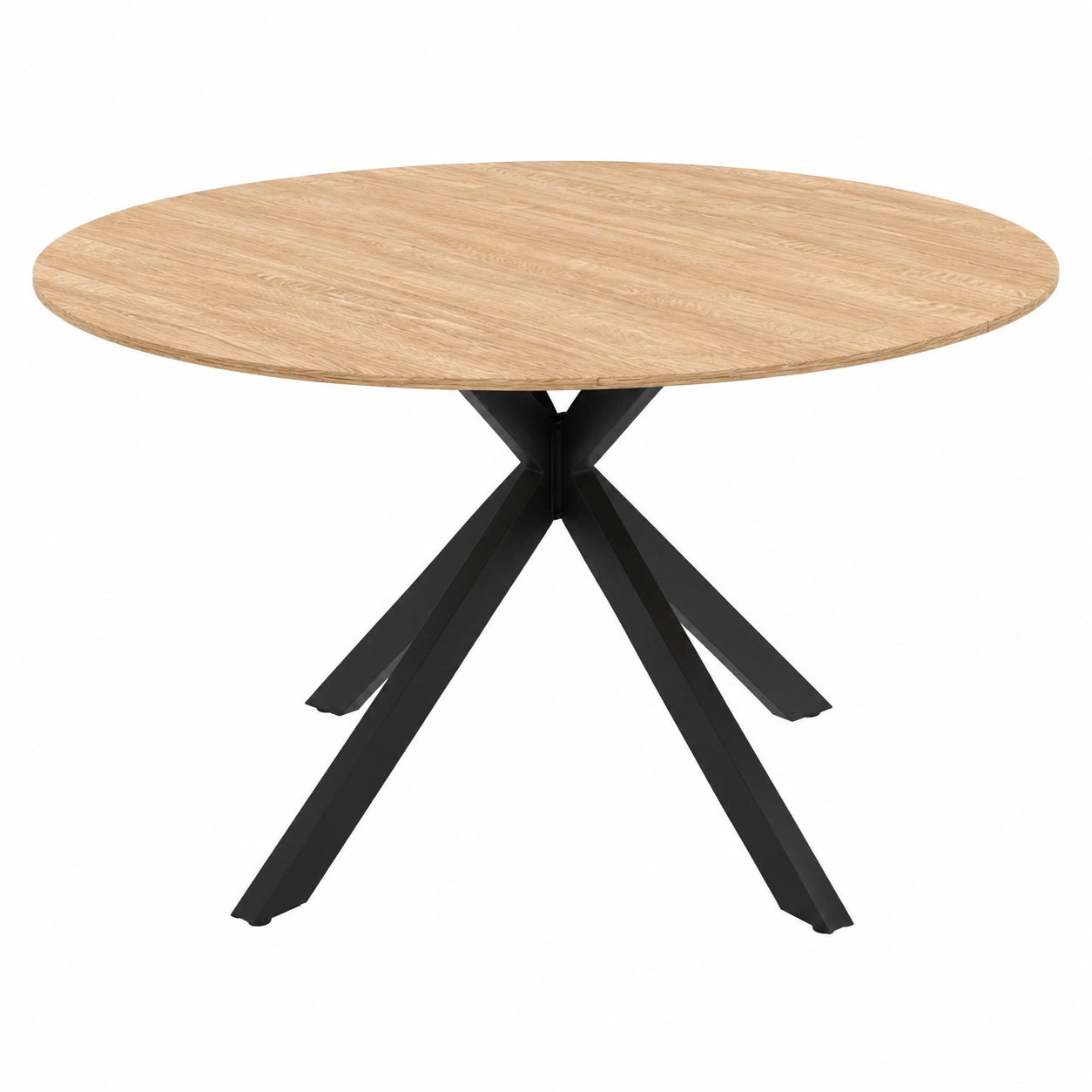 Set Tavolo Rotondo Estensibile Alix e 4 Sedie Mila in Velluto Grigio