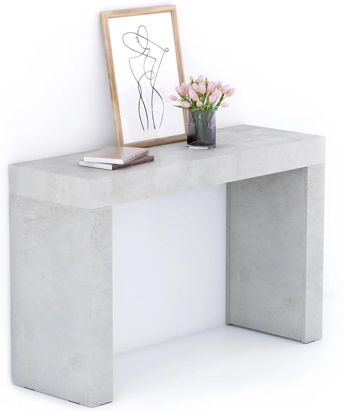MOBILI FIVER Consola de Entrada Evolution 120x40, Gris Cemento