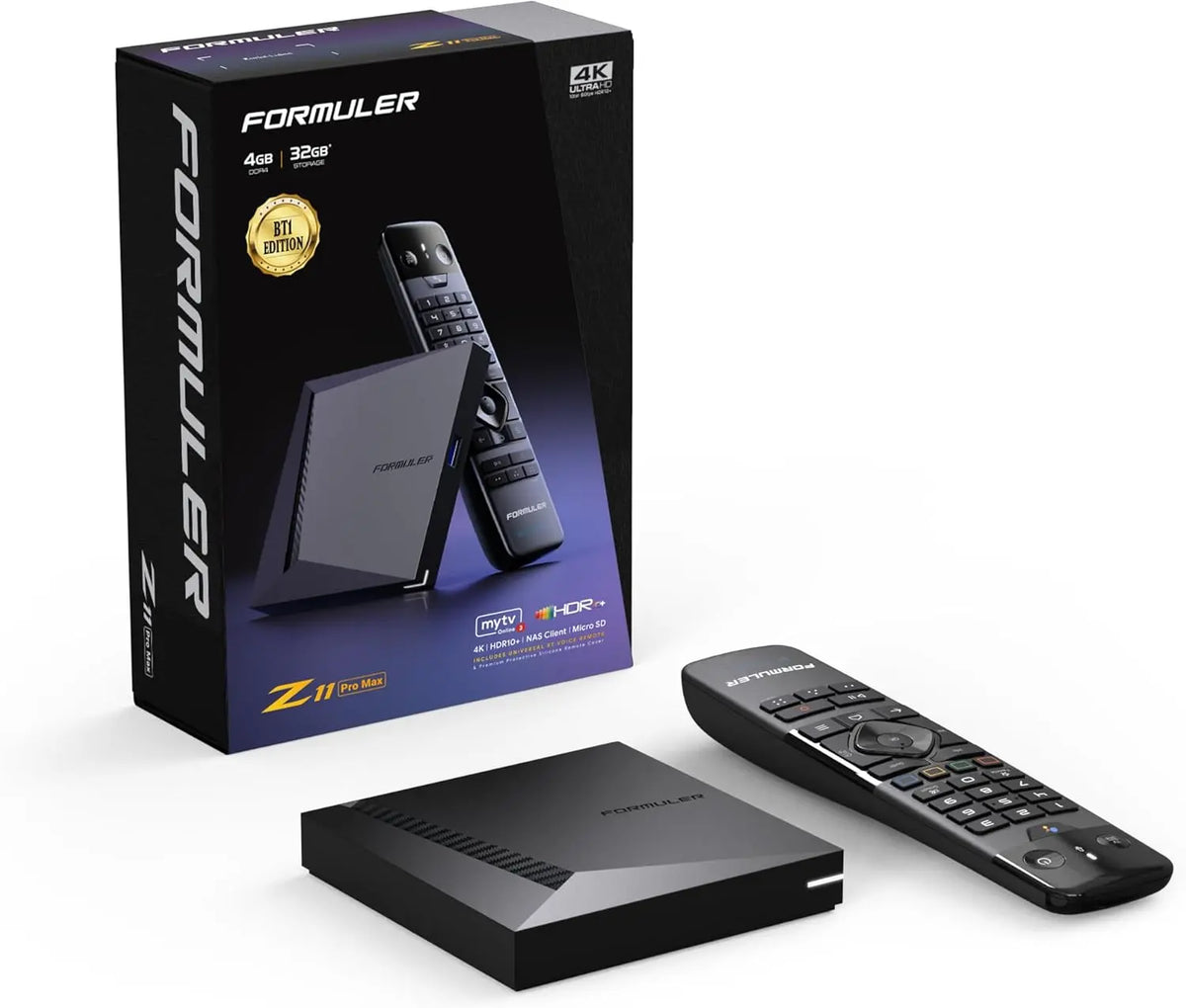 Puissance Electro Formuler Z11 Pro MAX BT1 2024 4K Android Ott Media Streamer, negro