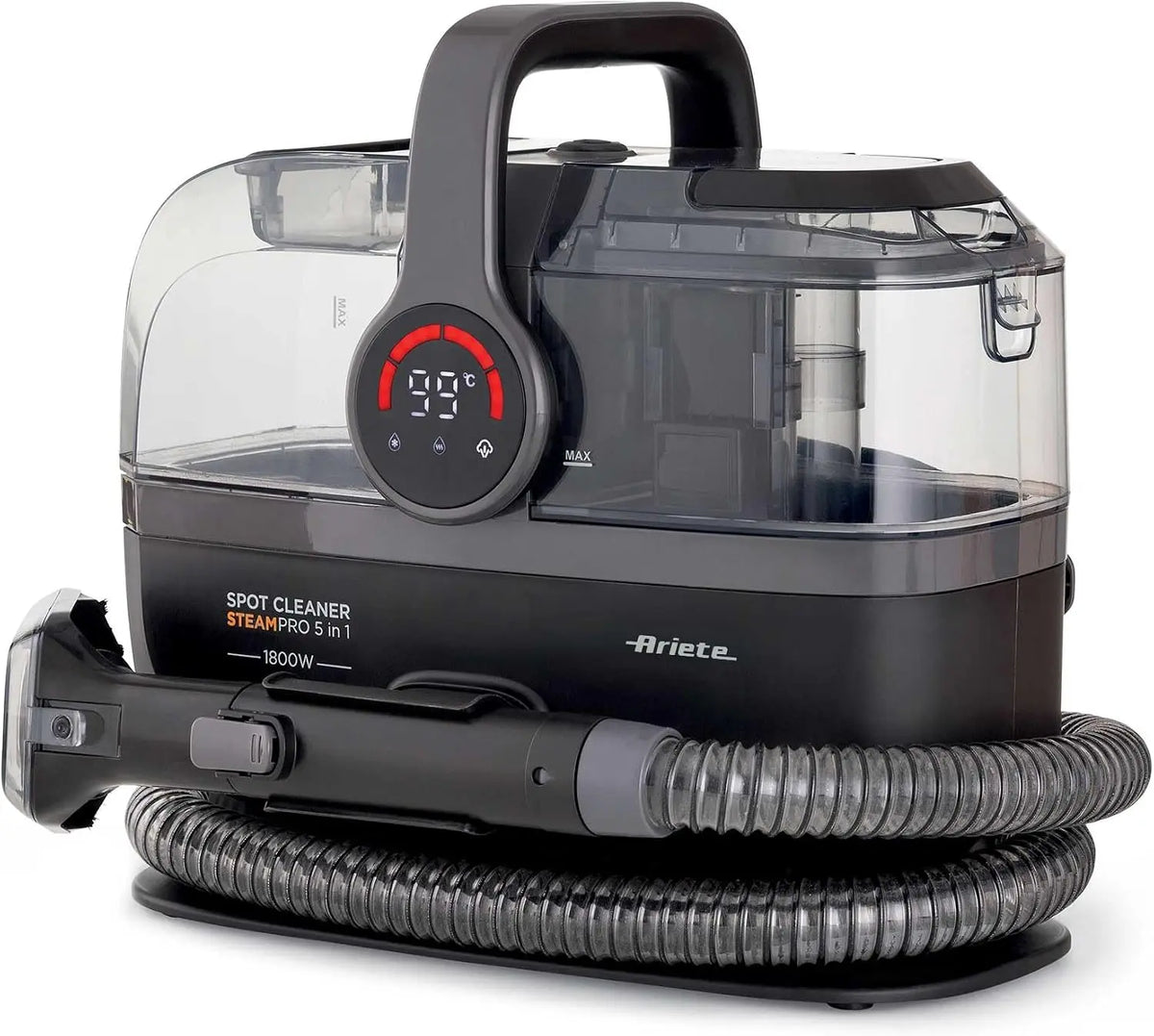Ariete LAVATAPPETI A VAPORE 5IN1 1800W 1.7LT 3AZIONI negro