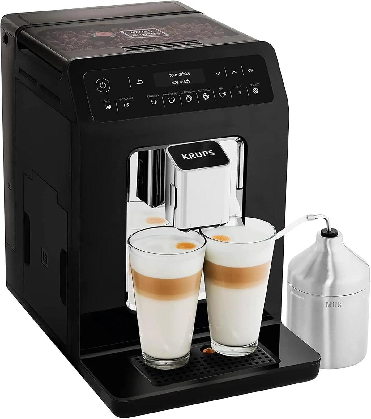 Cafetera KRUPS totalmente automática Evidence Evidence, negro