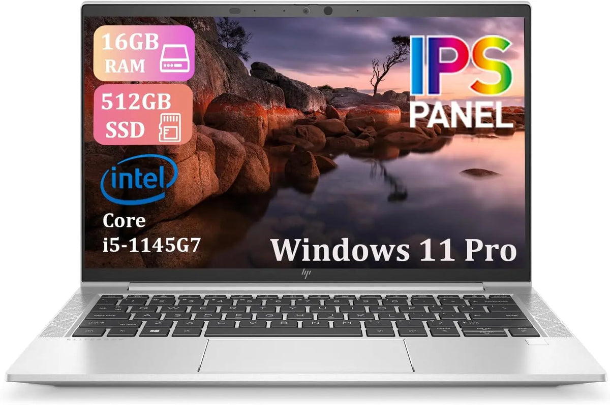 Teclado Amazon Renewed HP EliteBook 830 G8 Portátil empresarial, 13,3 Pulgadas FHD (1920 x 1080), Intel Core i5-1145G7, 16 GB de RAM, negro
