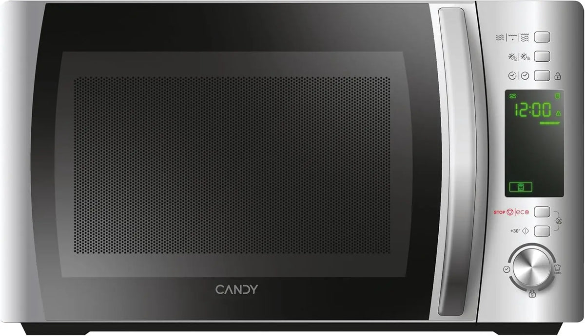 Microondas Candy X-Range CMXG20DS, Microondas con Grill Rack, 20L, 700W, 5 Niveles de Potencia, Digital, 40 Programas, Bloqueo Seguridad, negro