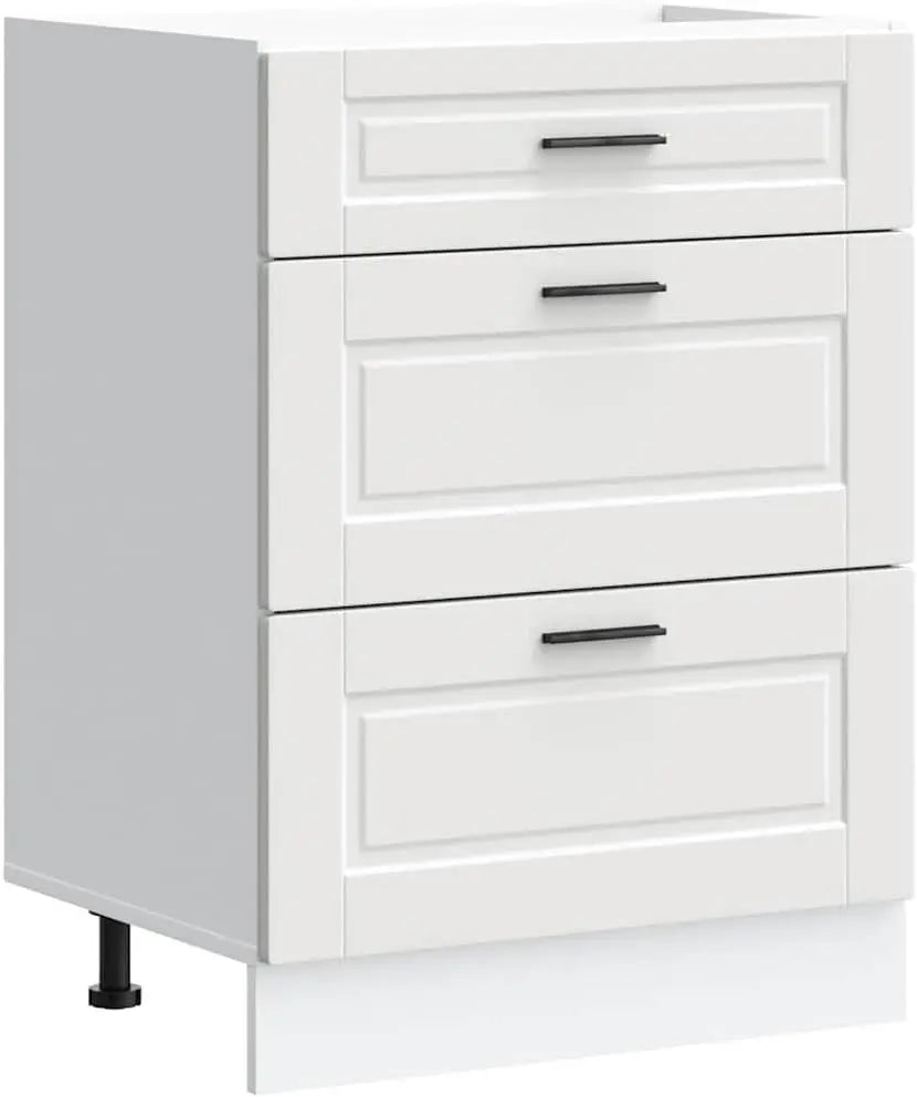 Generic Base de cocina blanca aglomerada 60 x 46 x 81,5 cm con cajón