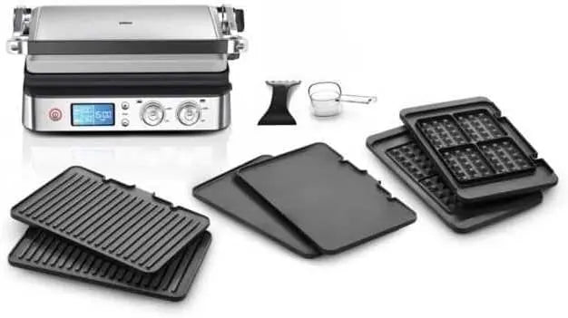 Lavavajillas Braun MultiGrill 9 CG 9047 Plancha con Placas lpara plancha, para Parrilla y para Gofres, Placas Aptas para Lavavajillas, negro