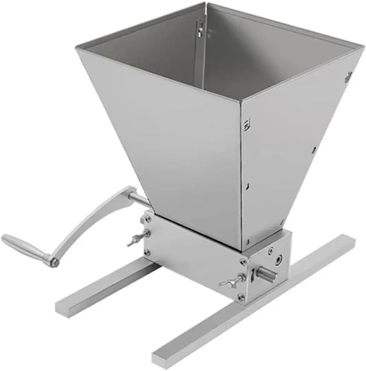 Molinillo de especias GXSFLG Molinillo de cereales manual de 4 L, triturador de cereales, molinillo de malta, molinillo de alimentos, plata