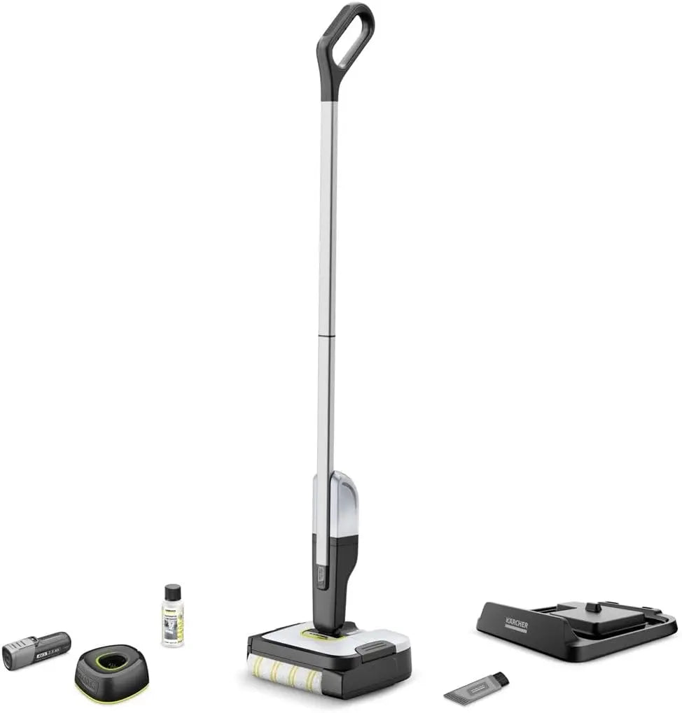 Limpiador de suelos Kärcher KARCHER FC 2-4 - Limpiasuelos - Recoge la suciedad seca y hmeda de una sola pasada - Posicin de aparcamiento, gris