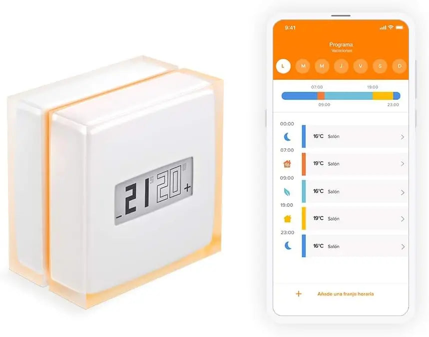 Teléfono móvil Netatmo Termostato para Smartphone, blanco