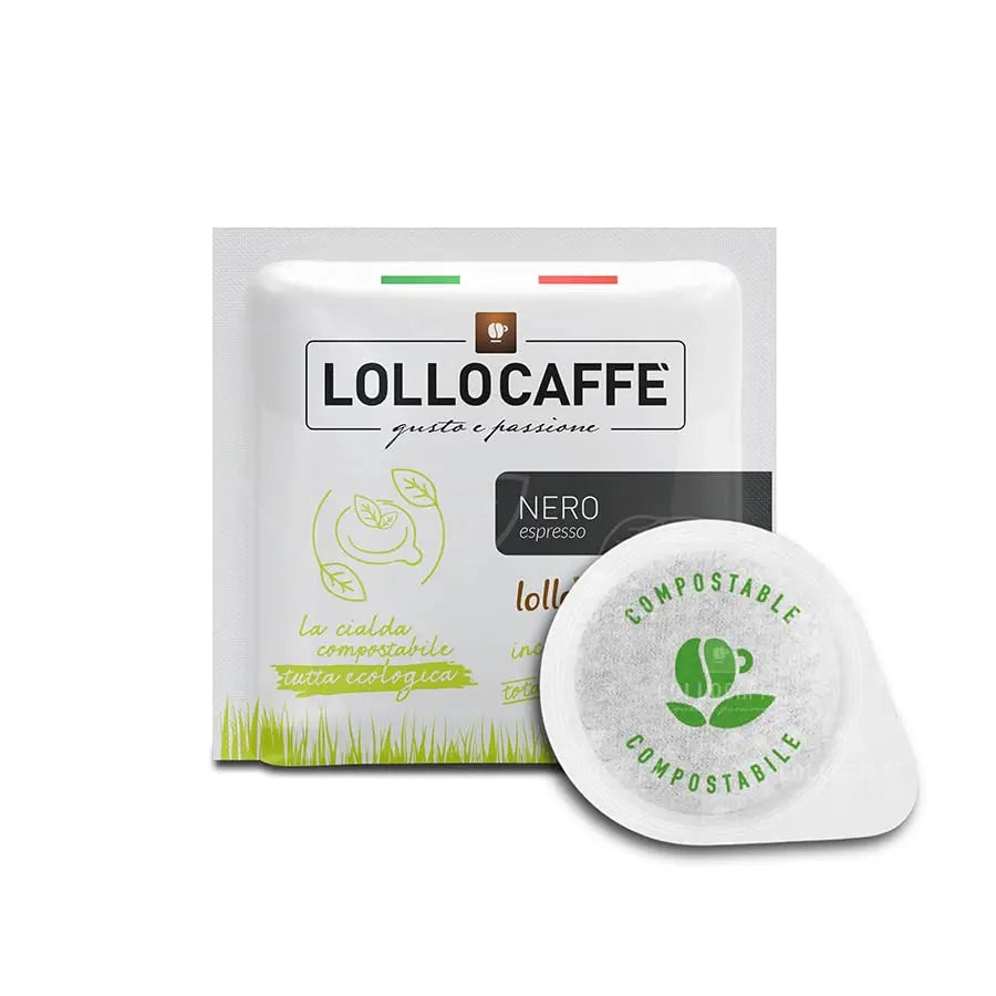 LOLLO Caffè Monodosis de papel ESE 44 mm mezcla negra Mokona/Tazzona compatibles (300)
