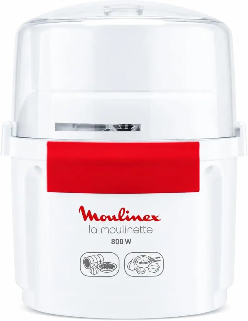 Moulinex la Moulinette, Picadora de 800 W, Capacidad de 200 gr, blanco