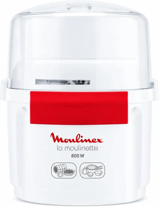 Moulinex la Moulinette, Picadora de 800 W, Capacidad de 200 gr, blanco
