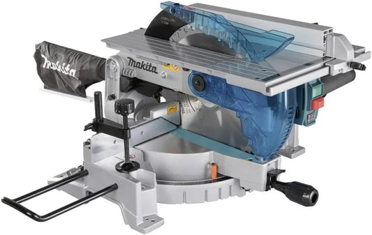 Sierra eléctrica Makita LH1201FL - Sierra ingletadora 1650 W con mesa de 305 mm, sierra circular 3800 Rpm, gris