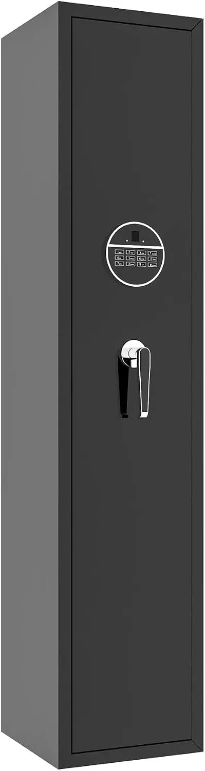 Armario Generisch para 5 armas largas, cerradura digital con combinación de acceso rápido, negro