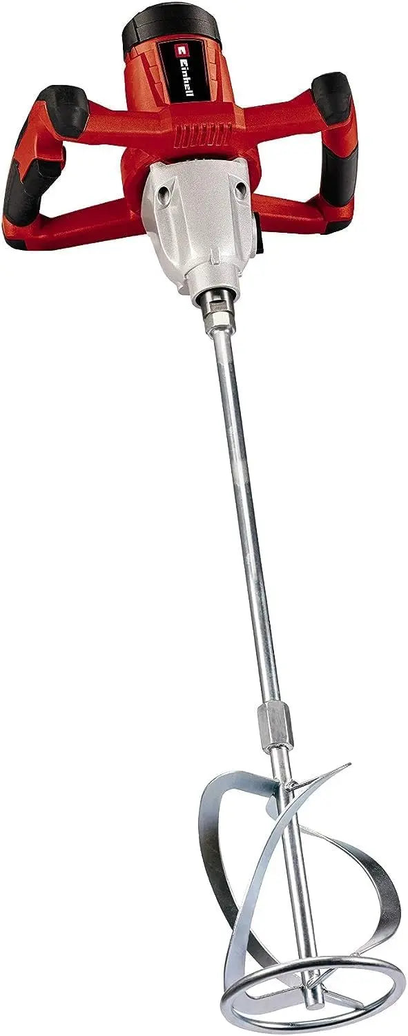 Einhell Mezclador de pintura y mortero de cable - TC-MX 1400-2 E - 1400 W, 0-780 1/min, montaje de herramienta de agitación M14, gris