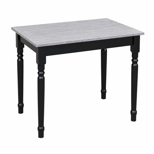 Tavolo da Pranzo Scandinavo in Pino e Cemento 100x60 cm per Due