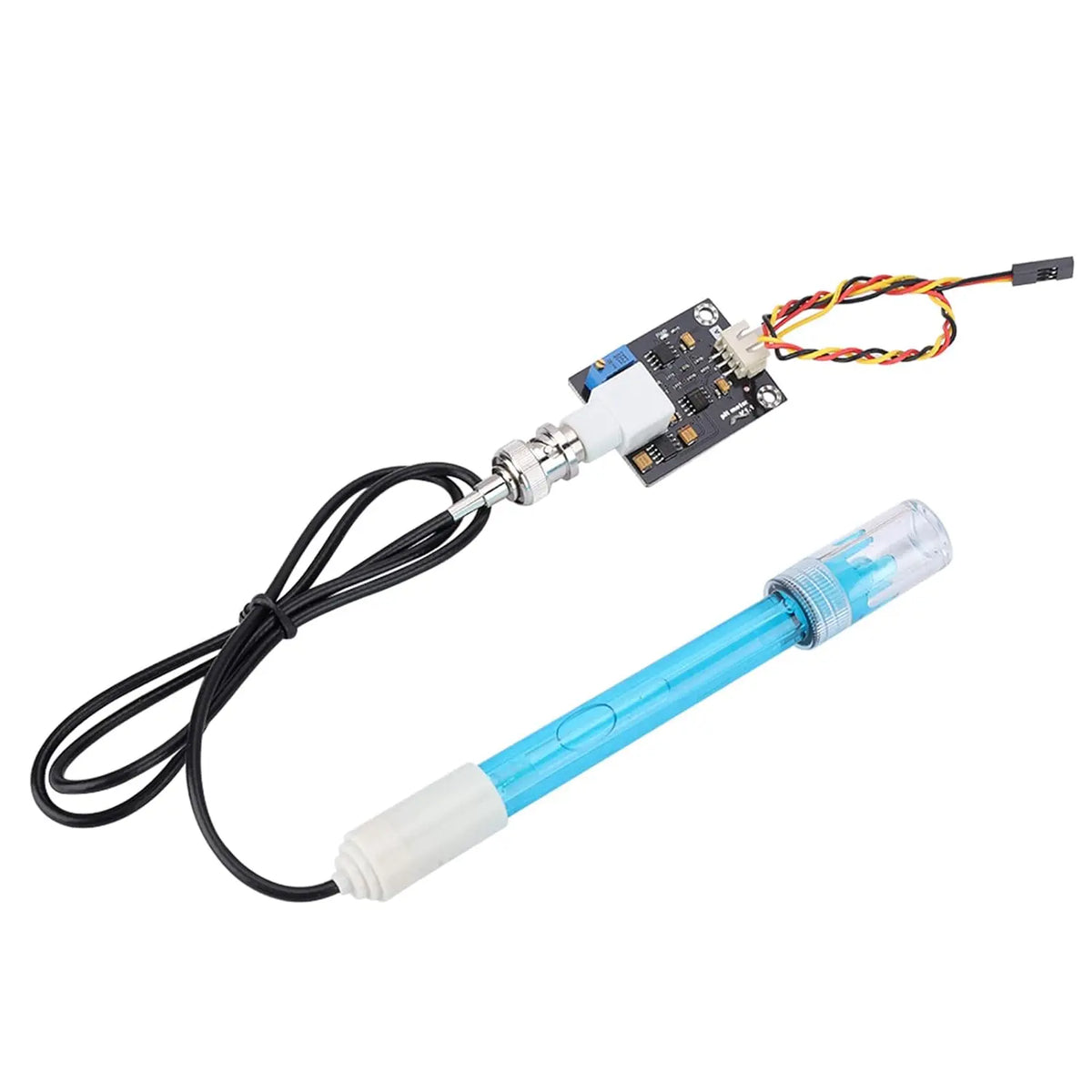 Gonetre Sensor de pH Kit Sensor 18×8×4 Módulo de sensor de pH Sensor de prueba de electrodo compuesto Ph, blanco