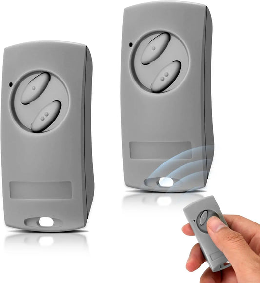 Wepai 2 unidades de 433,92 MHz para puerta de garaje ECOSTAR RSE2 RSC2 RSZ1, abridor de puerta de garaje para Hormann EcoStar Liftronic, gris