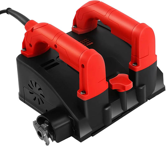 Fresadora LENDISIY Cepilladora de Pared Eléctrica 1200W, Fresadora de Pared 16cm, Ajuste 1-4mm, negro