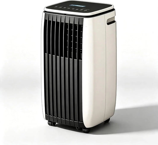 Aire acondicionado Wuufake Portátil 14000 BTU 2 en 1 Frío y Calor, Equipo de Climatización Autónomo con Ruedas, negro