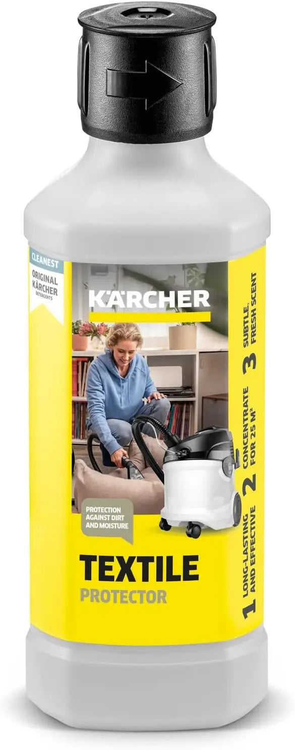 Kärcher RM 762 Care Tex Impermeabilizante para Textiles, 500 ml, Crea una Capa Protectora Repelente, para Alfombras, amarillo