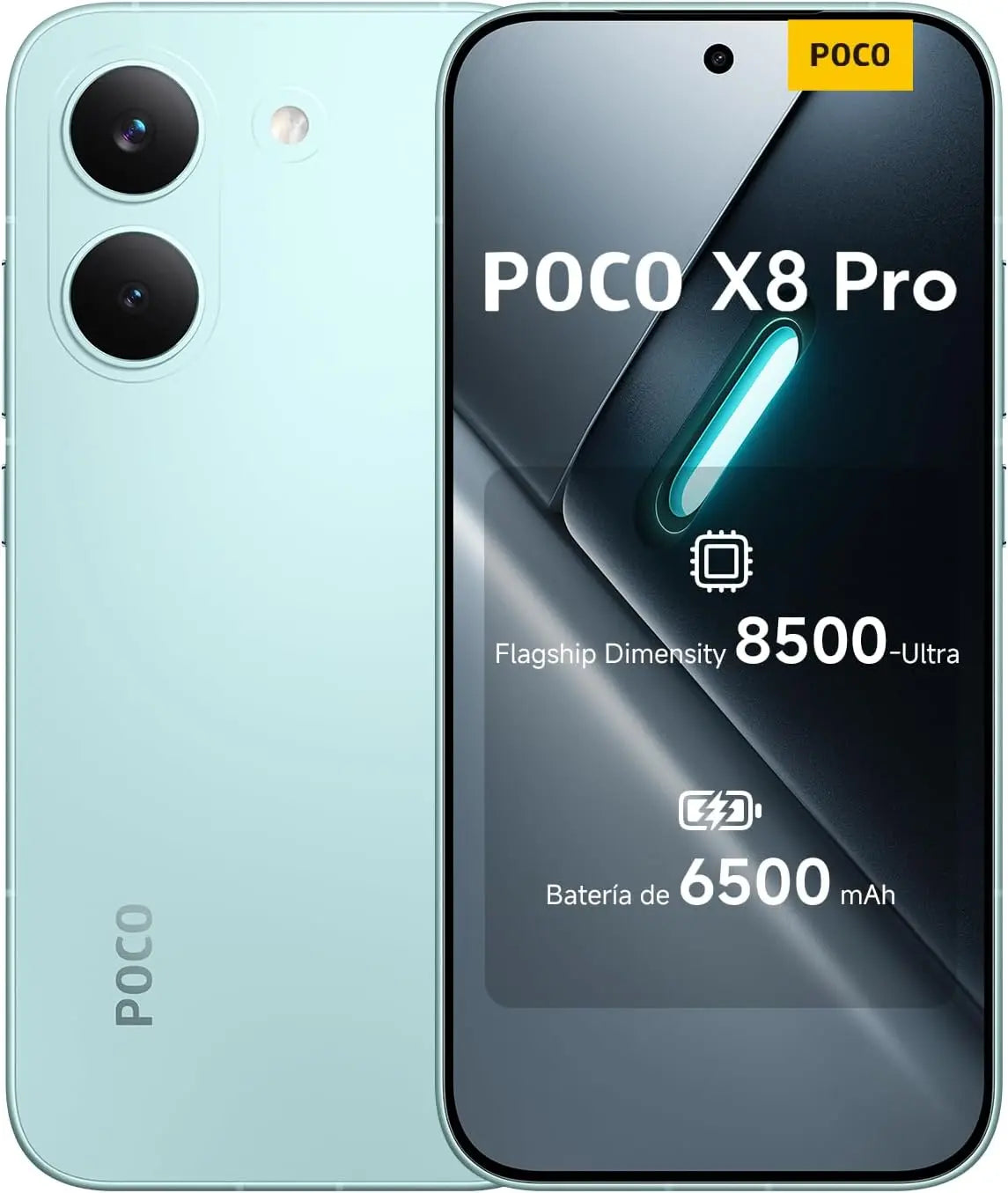 Teléfono móvil Xiaomi POCO X8 Pro Smartphone de 12+512GB Verde Batería de 6500mAh