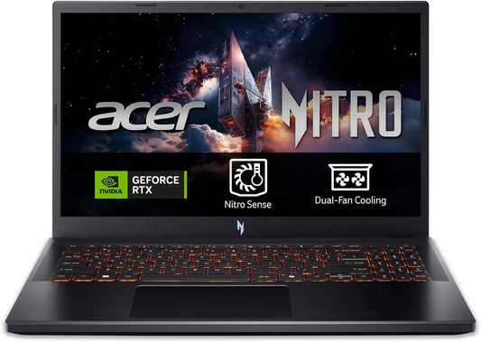 Ordenador Acer Nitro V 15, Portátil para juegos 15.6' Full HD, Core i7, RTX 5060, 16GB RAM, negro