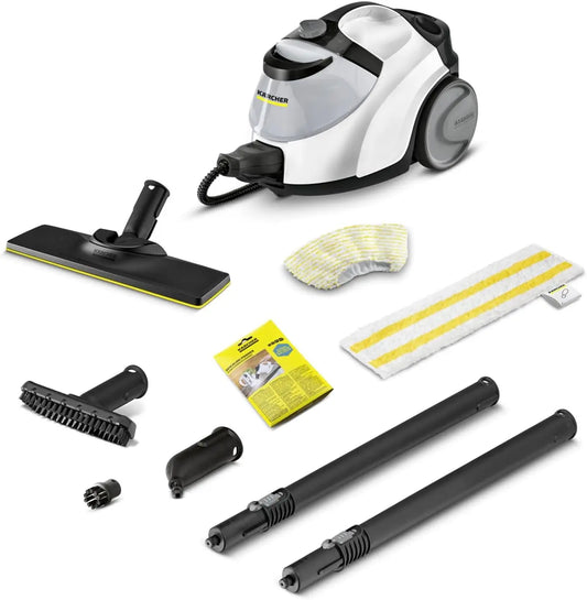 Kärcher Limpiadora de vapor manual SC 5 EasyFix, conexión agua caliente, presión: 4,2 bar, calentamiento: 3min., superficie: aprox.150m², negro