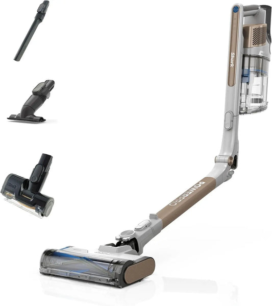 Aspiradora Shark PowerPro Aspiradora de pie sin Cable, hasta 50 min de autonomía, sin Bolsa, para Pelo de Mascotas, alergias, gris