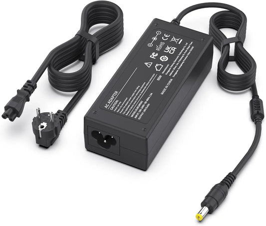 shefor Cargador 65W 19V 3.42A para Acer Aspire 3 5 E15 E5-575 V5 V7 V3 R3 R7 S3 E1 M5 F5 F15 5517 5250 5253 5336 5349 5532 5534 5552 5560 5733, negro
