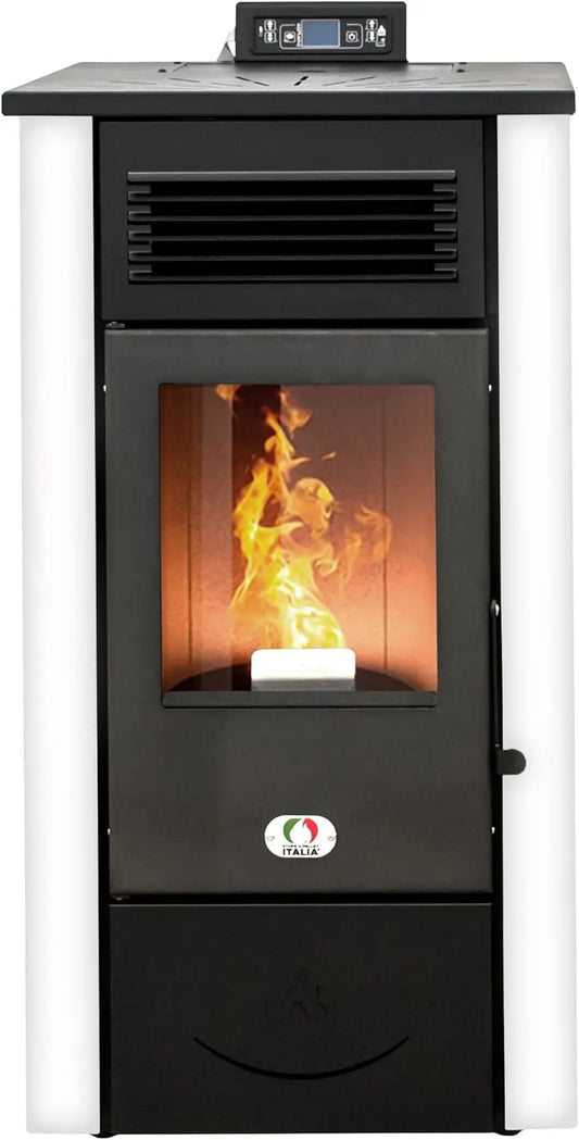 STUFE A PELLET ITALIA Canada 12 KW 5 estrellas WiFi, negro