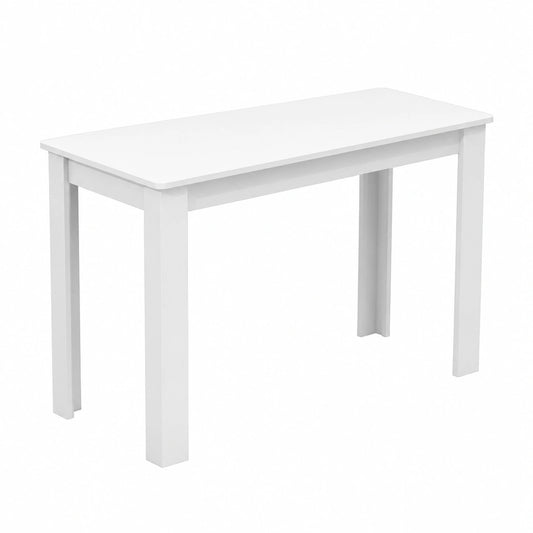 Set Tavolo e Sedie da Pranzo in Legno Bianco 110x50 cm Esal per Cucina