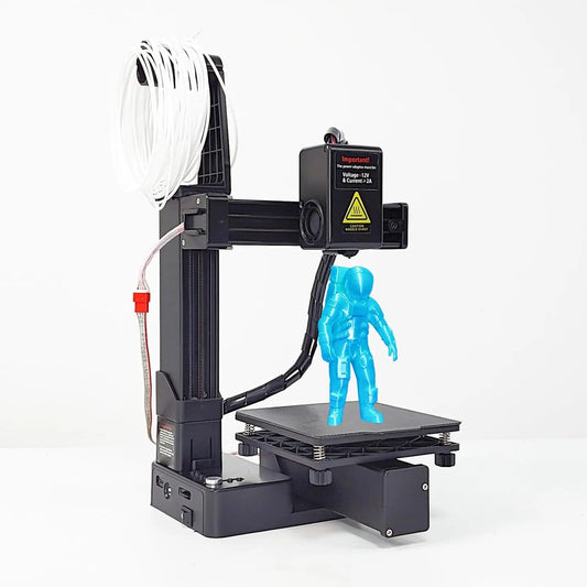 Impresora Plyisty Mini Impresora 3D, Impresoras 3D FDM para Principiantes, Tamaño de Impresión 4x4x4, Compatible con TPU PLA de 1,75 Mm, blanco