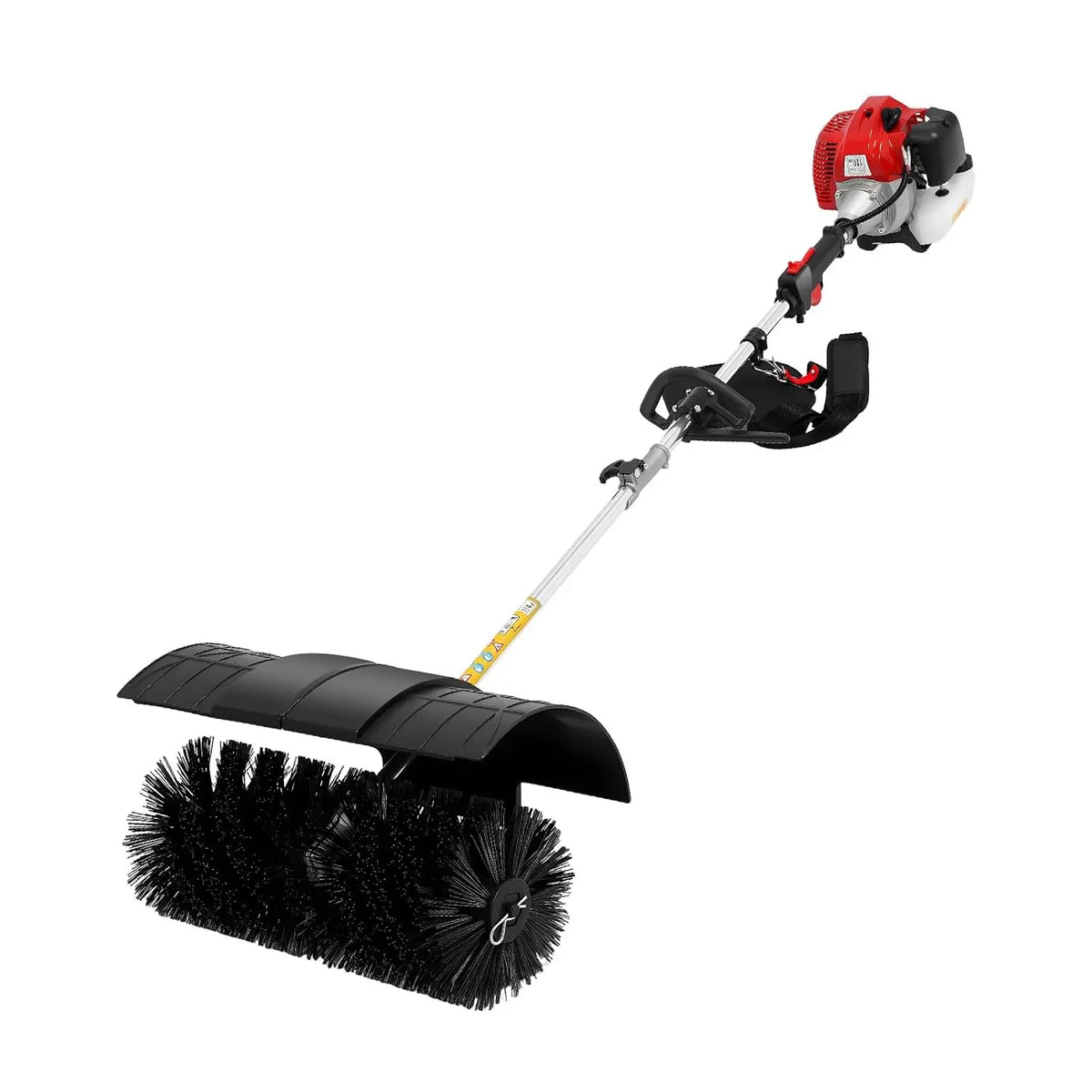 Ordenador XYCHAO Barredora de gasolina, escoba de motor de 52 cc de 2 tiempos, con 2,3 CV para hojas y suciedad, negro