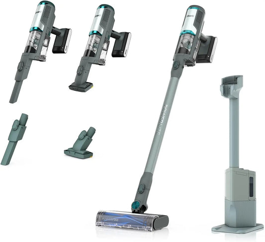 Aspiradora Shark PowerLite Clean y Empty Pet, Aspiradora sin Cable para Mascotas, gris