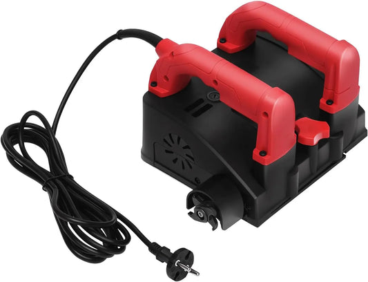 Fresadora Haoxuesen Máquina eléctrica de pared de pala eléctrica, cepilladora de pared eléctrica manual de 1200 W, negro