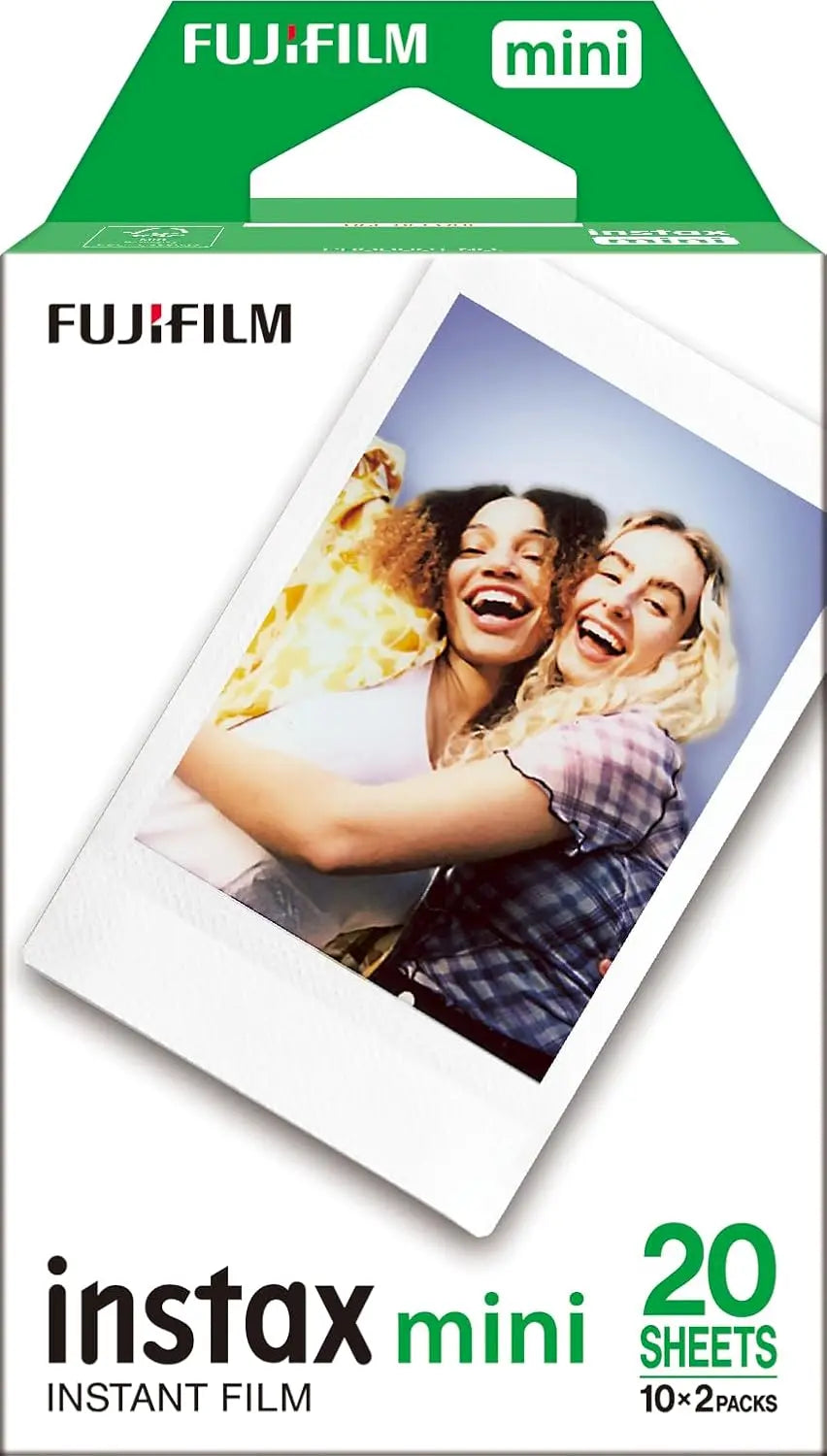instax Fujifilm Instax Mini Brillo - Película fotográfica instantánea (2 x 10 Hojas), blanco